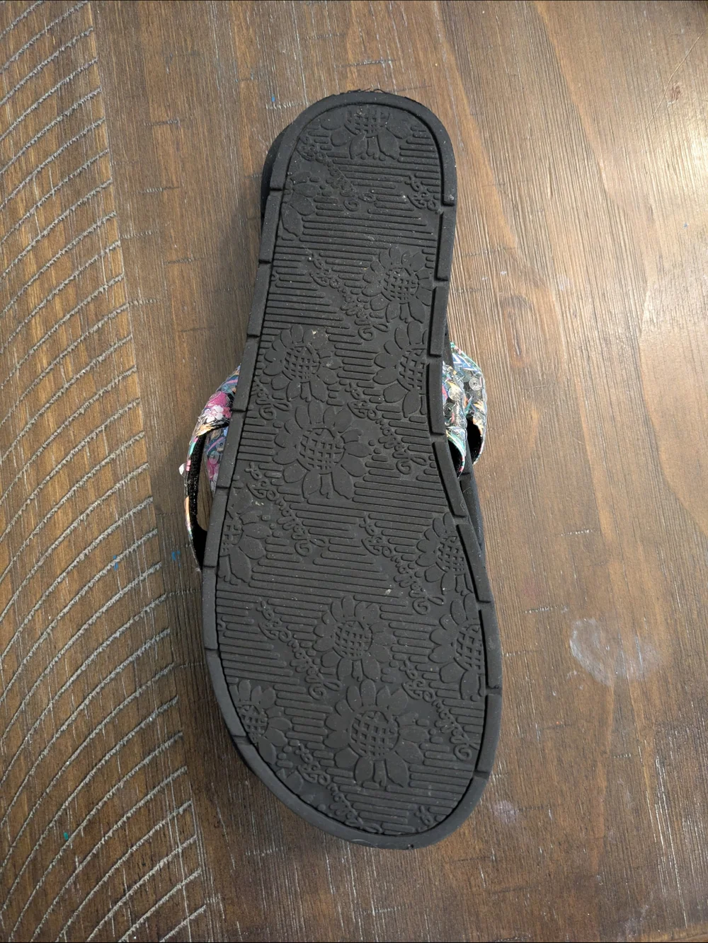 Floral Print Kids Flip-Flop Sandal